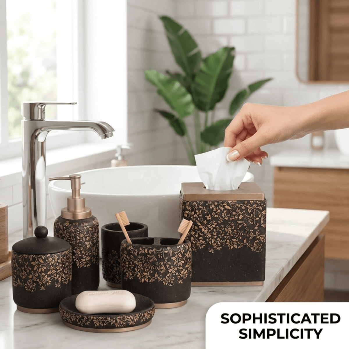 Bathroom Set – Stella, 6 Piece