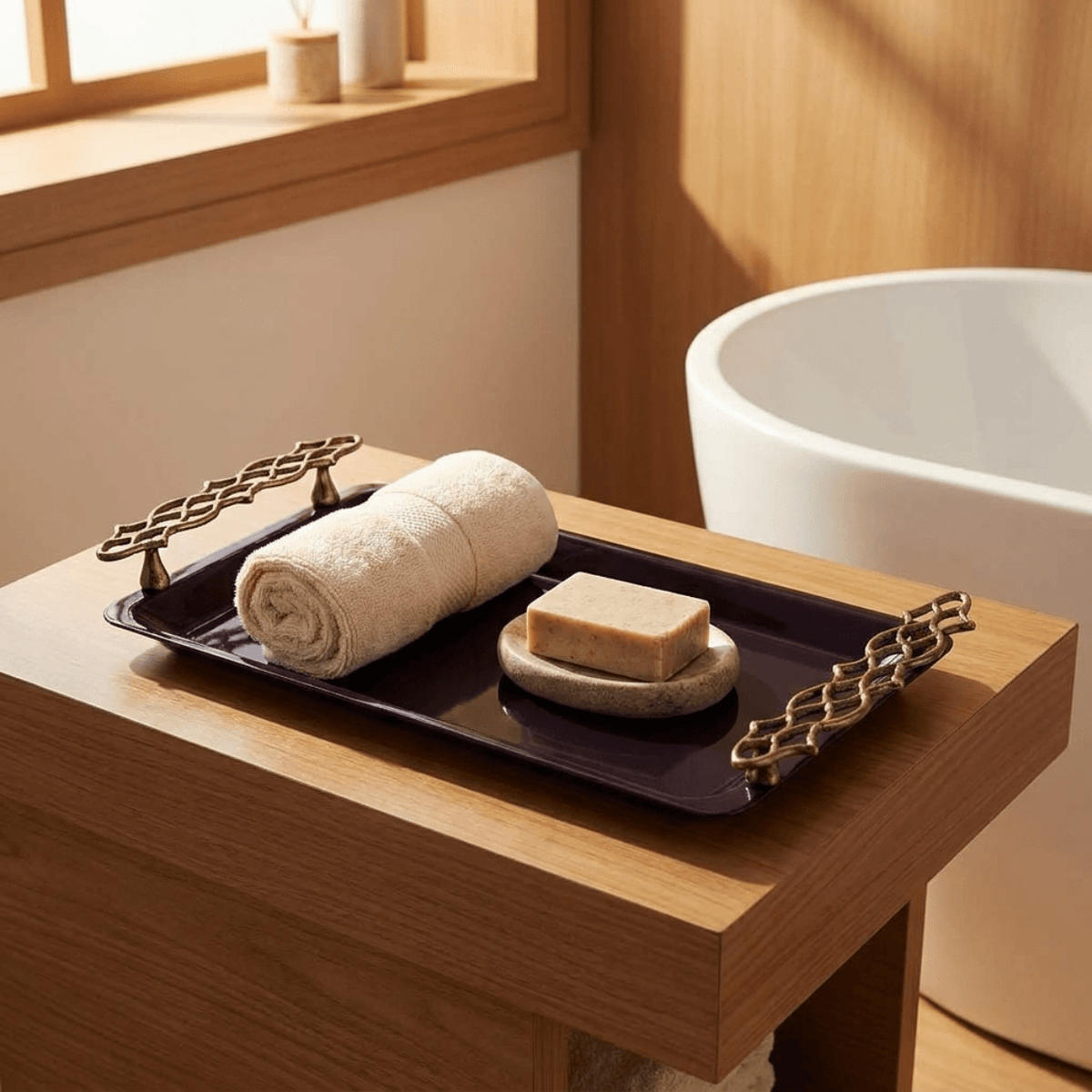 Vanity Tray – Elegant Haven, Aluminum