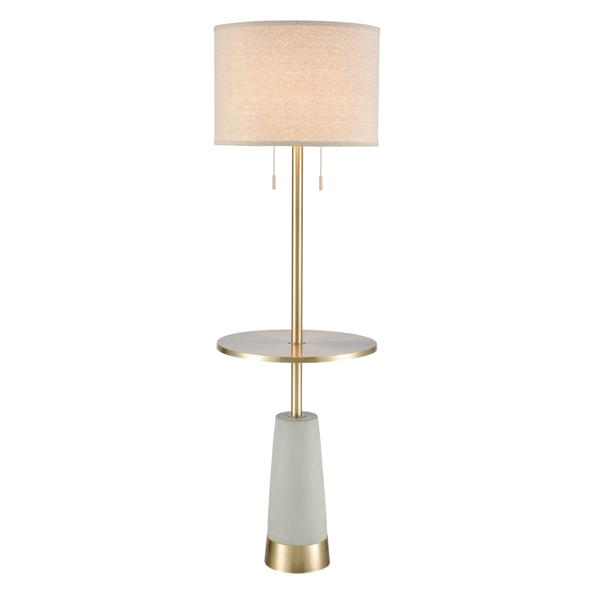 Below the Surface 63'' High 2-Light Floor Lamp - Polished Concrete