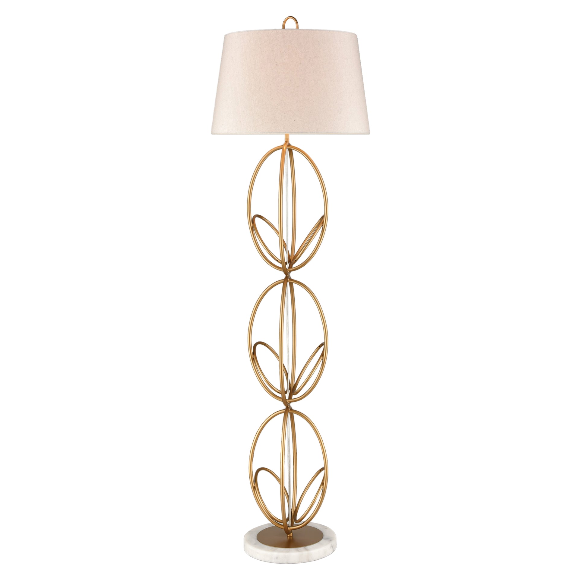 Morely 63'' High 1-Light Floor Lamp - Painted Gold