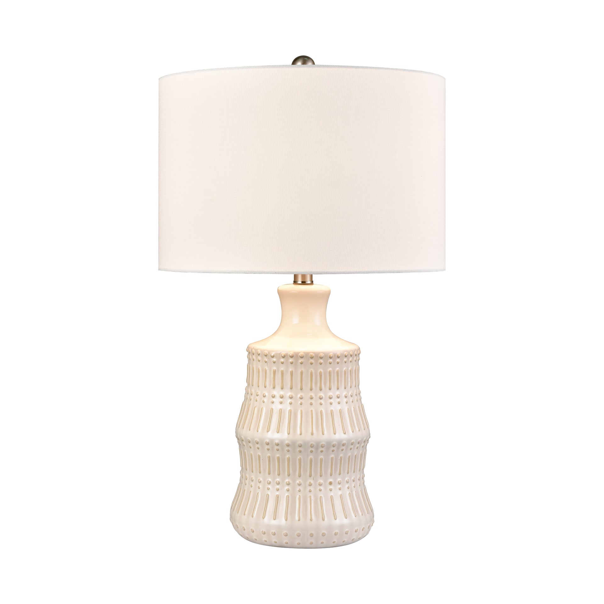 Dorin 25.5'' High 1-Light Table Lamp - White Glazed