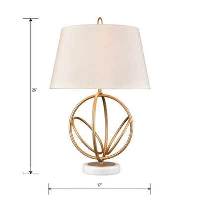 Morely 26'' High 1-Light Table Lamp - Painted Gold