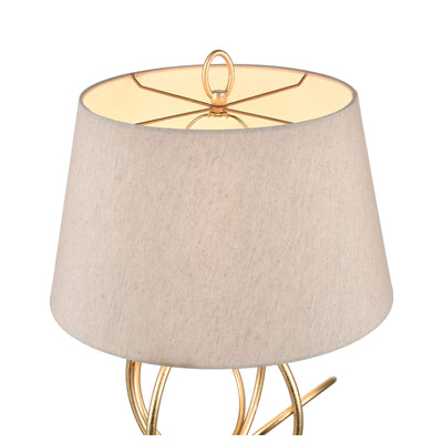 Morely 26'' High 1-Light Table Lamp - Gold Leaf