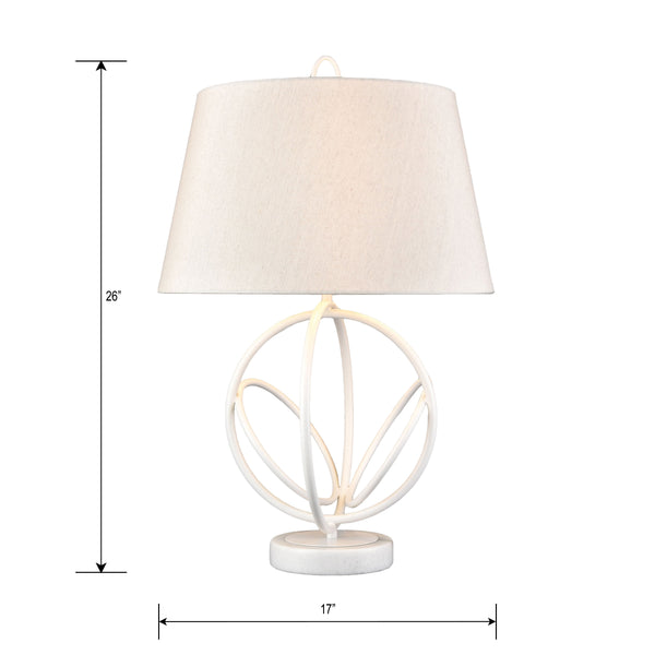 Morely 26'' High 1-Light Table Lamp - Matte White