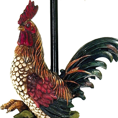Petite Rooster 19'' High 1-Light Table Lamp - Multicolor