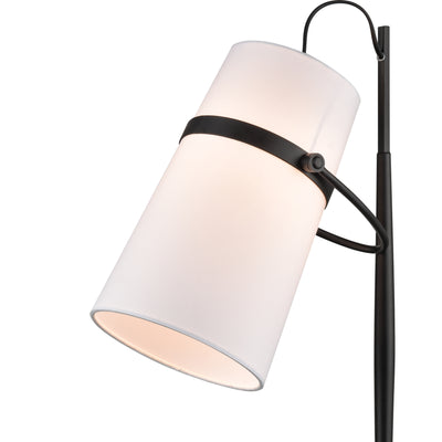 Banded Shade 28'' High 1-Light Desk Lamp - Matte Black
