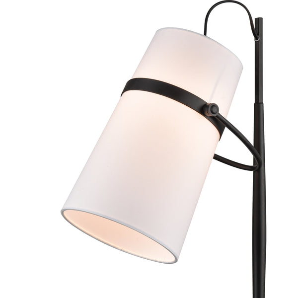 Banded Shade 28'' High 1-Light Desk Lamp - Matte Black