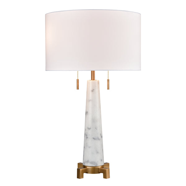 Rocket 27'' High 2-Light Table Lamp - Aged Brass
