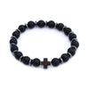 Onyx Cross Aromatherapy Bracelet