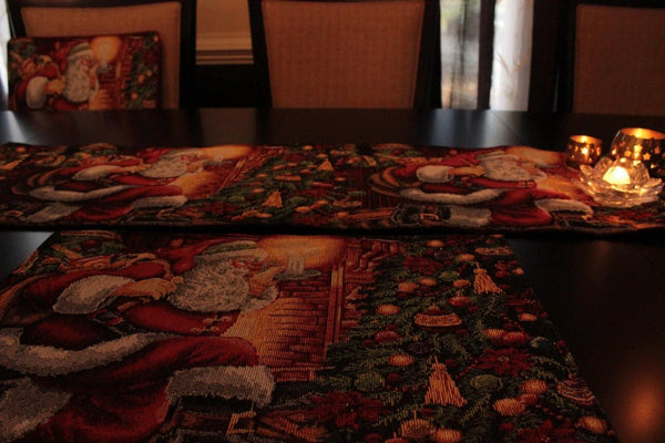 Tache Festive Down the Chimney Woven Tapestry Placemat