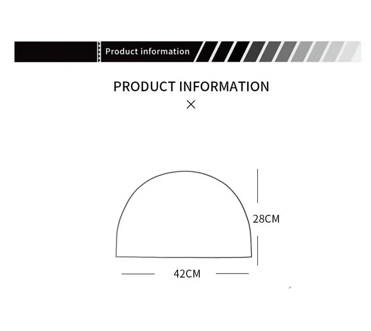 Placemat - Waterproof PU Leather Semicircle