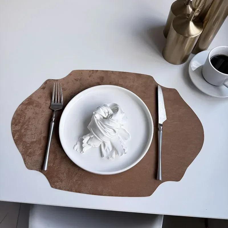 Placemats - Double-sided PU Leather Oval