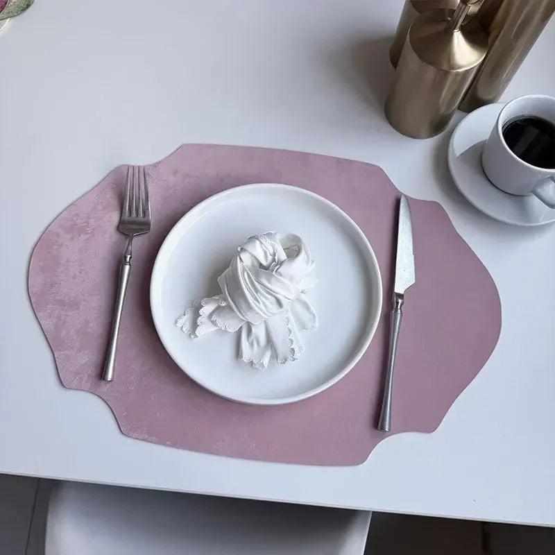Placemats - Double-sided PU Leather Oval