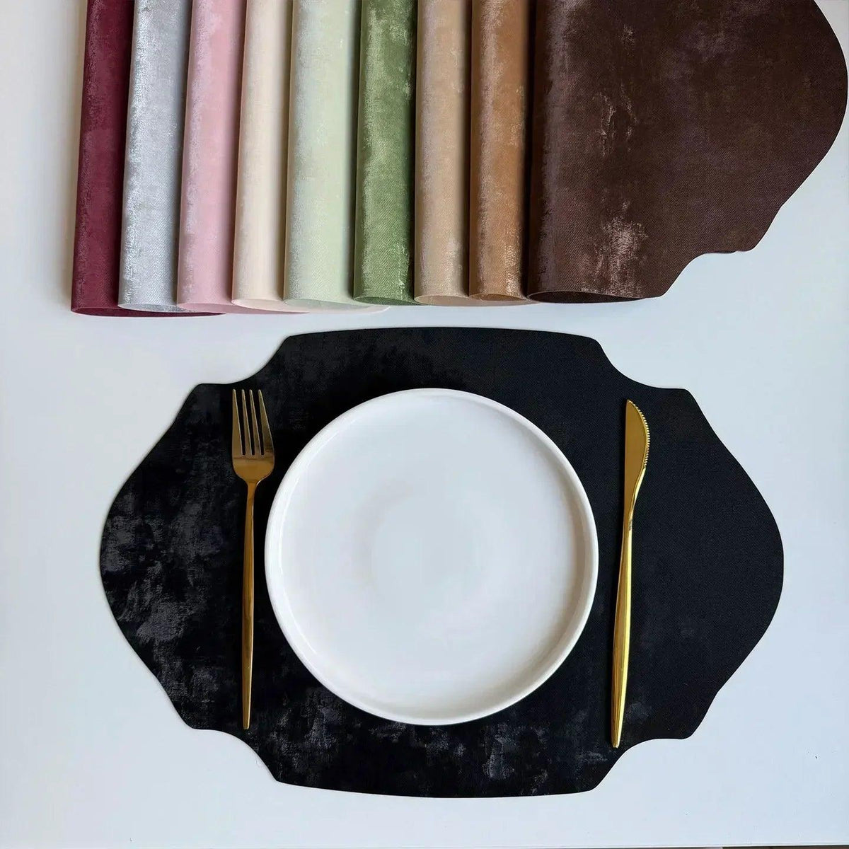 Placemats - Double-sided PU Leather Oval
