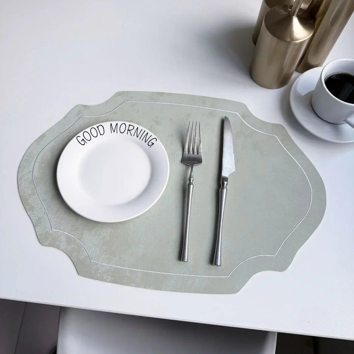 Placemats - Double-sided PU Leather Oval