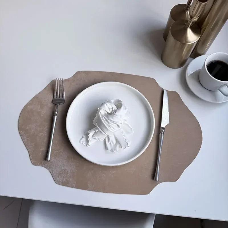 Placemats - Double-sided PU Leather Oval