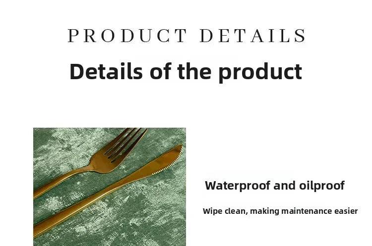 Placemats - Double-sided PU Leather Oval
