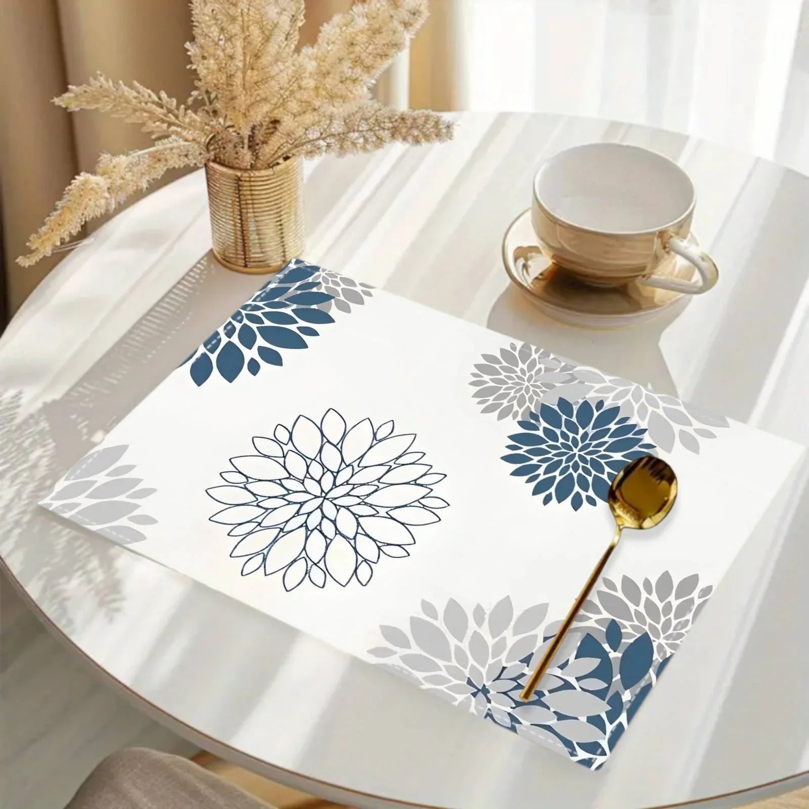 Placemats - Floral Linen 12x18 Inch