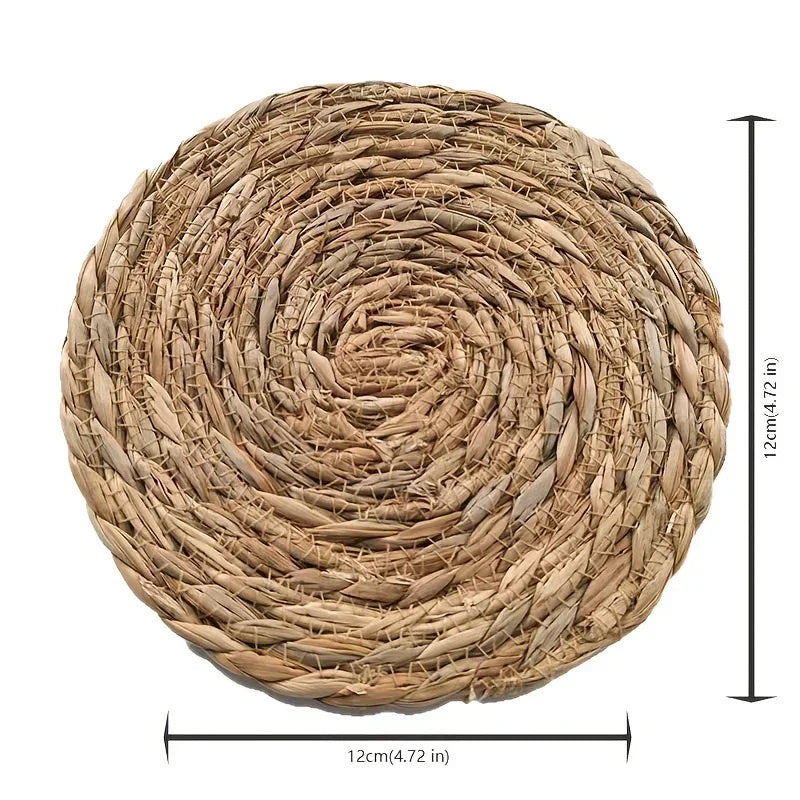 Placemats - Heat Resistant Woven Wood Round
