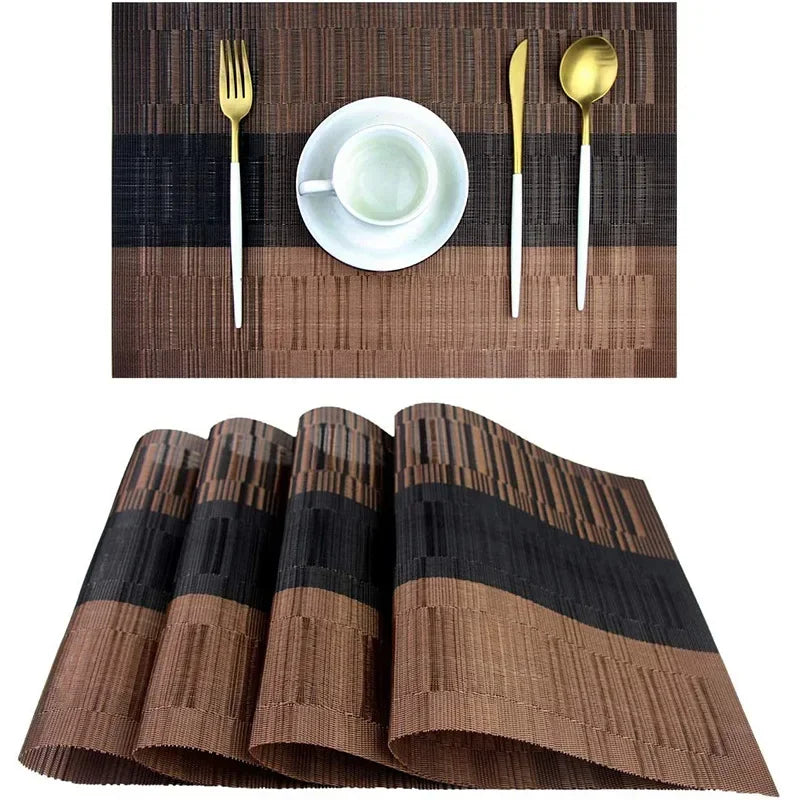 Placemats - Weave Stripe PVC