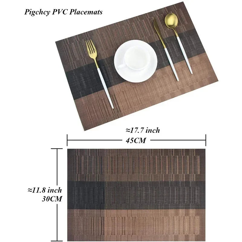Placemats - Weave Stripe PVC