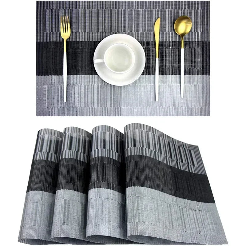 Placemats - Weave Stripe PVC