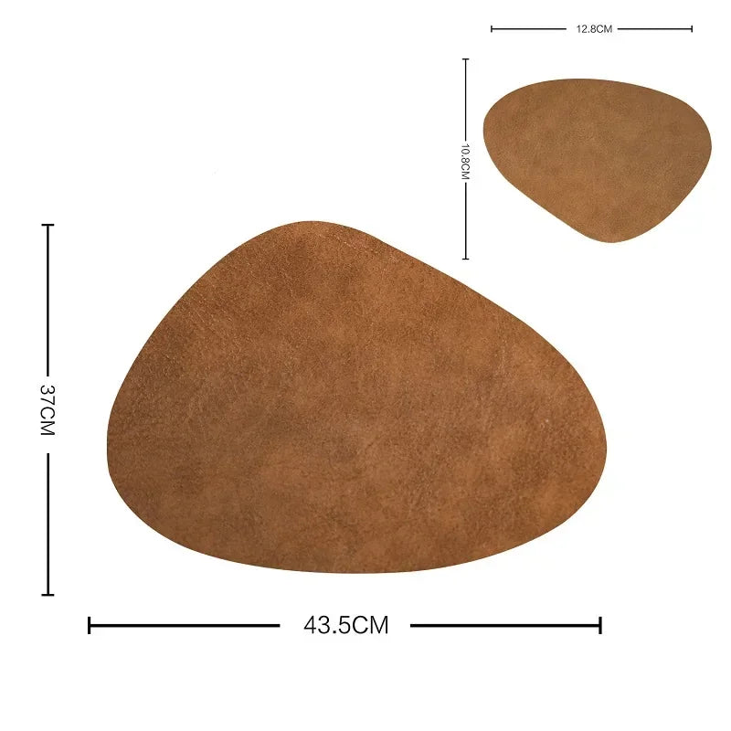 Placemats - Wrinkle Free Faux Leather Nordic