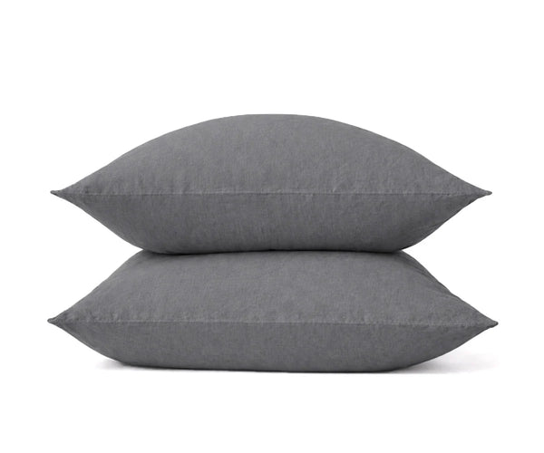 Stonewashed 100% Linen Pillowcases - Set of 2