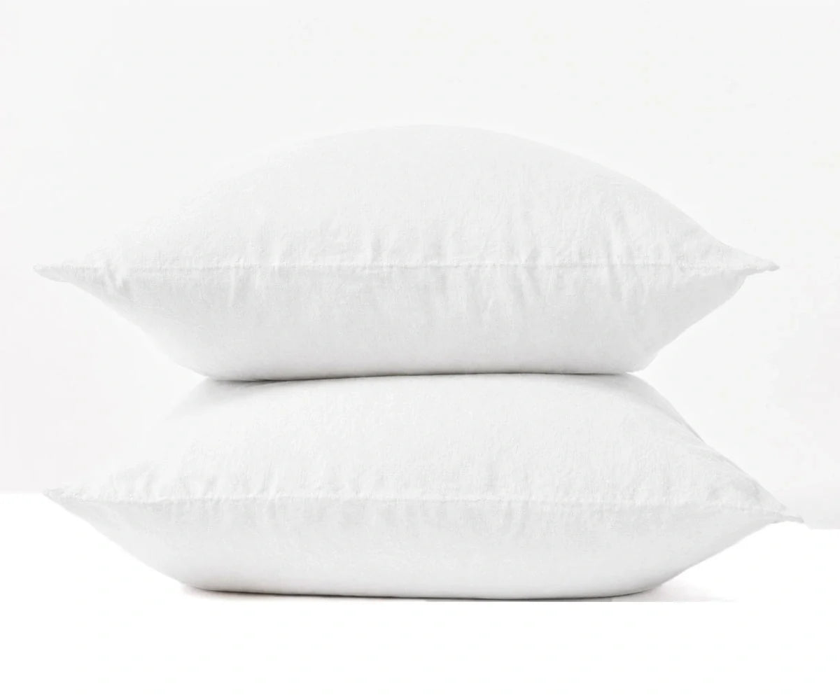 Stonewashed 100% Linen Pillowcases - Set of 2