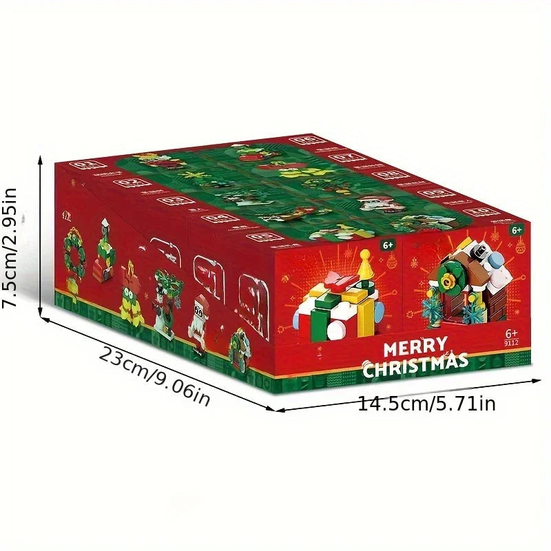 Plastic Christmas Building Blocks Set, 10-in-1 Mini Models with 352pcs