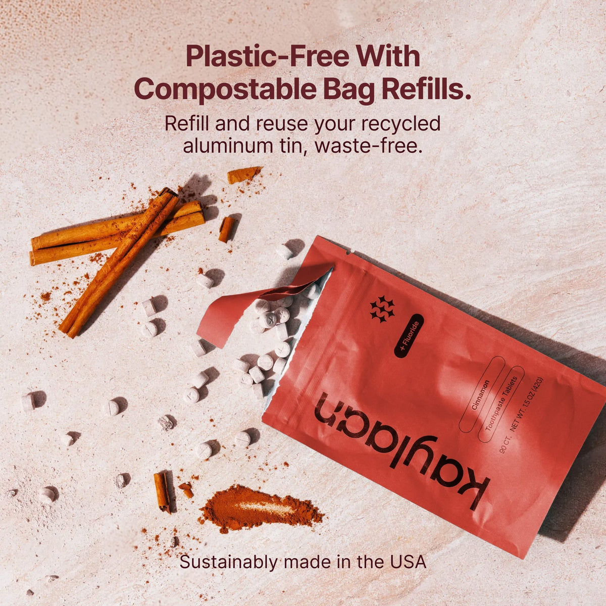 Fluoride Cinnamon Toothpaste Tablets