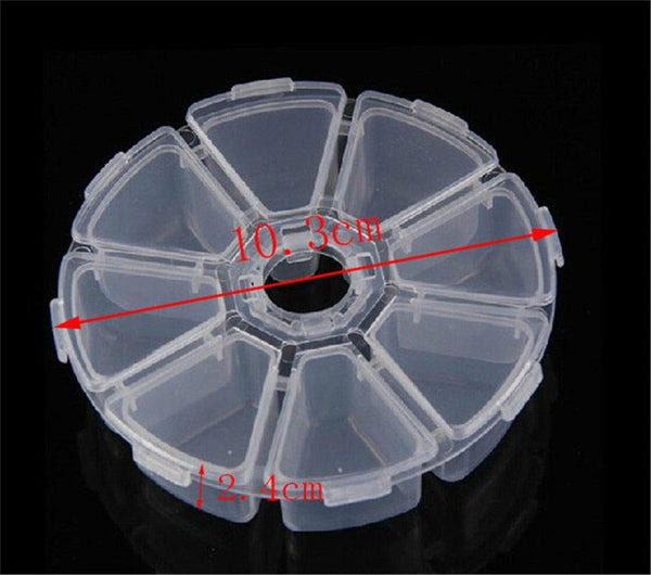 Plastic Jewelry Boxes Plastic Tool Box Adjustable Craft Organizer Storage Beads Bracelet Jewelry Boxes Portable 10 Compartments Clear Plastic Storage Box Jewelry Organizer Container