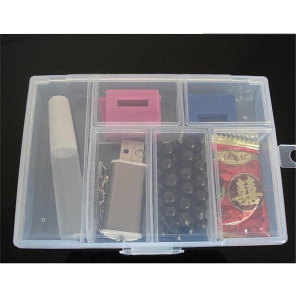 Plastic Jewelry Boxes Plastic Tool Box Adjustable Craft Organizer Storage Beads Bracelet Jewelry Boxes Portable 10 Compartments Clear Plastic Storage Box Jewelry Organizer Container