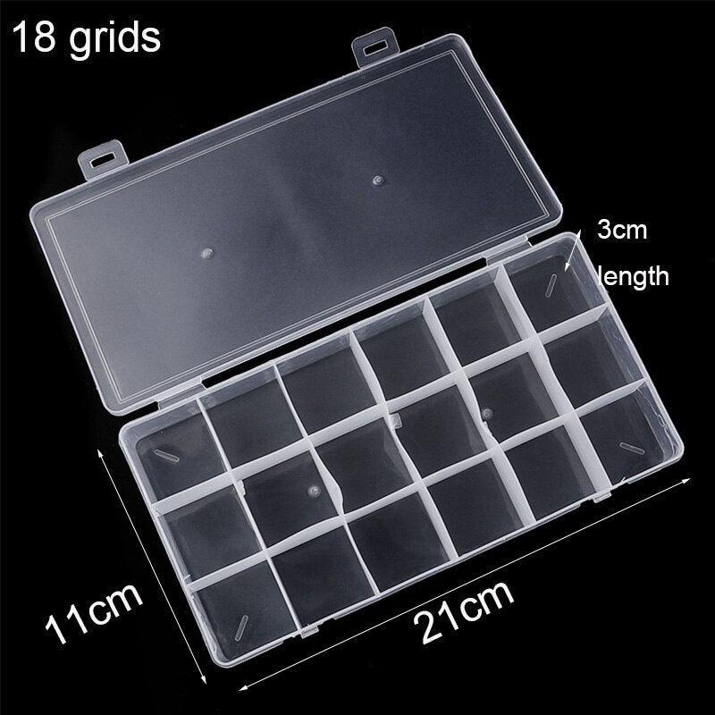 Plastic Jewelry Boxes Plastic Tool Box Adjustable Craft Organizer Storage Beads Bracelet Jewelry Boxes Portable 10 Compartments Clear Plastic Storage Box Jewelry Organizer Container