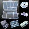Plastic Jewelry Boxes Plastic Tool Box Adjustable Craft Organizer Storage Beads Bracelet Jewelry Boxes Portable 10 Compartments Clear Plastic Storage Box Jewelry Organizer Container