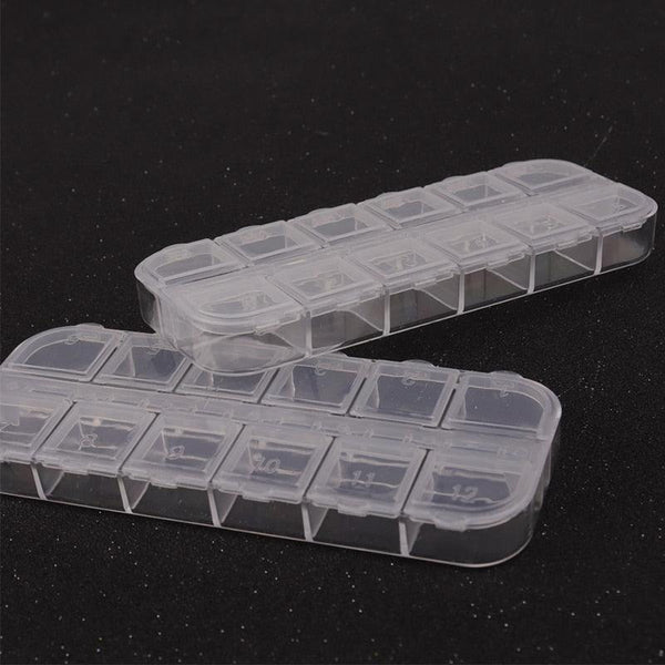 Plastic Jewelry Boxes Plastic Tool Box Adjustable Craft Organizer Storage Beads Bracelet Jewelry Boxes Portable 10 Compartments Clear Plastic Storage Box Jewelry Organizer Container
