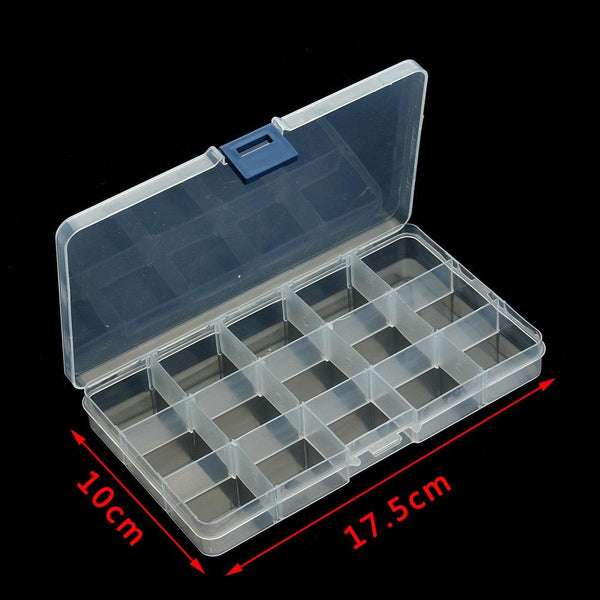 Plastic Jewelry Boxes Plastic Tool Box Adjustable Craft Organizer Storage Beads Bracelet Jewelry Boxes Portable 10 Compartments Clear Plastic Storage Box Jewelry Organizer Container