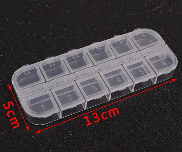 Plastic Jewelry Boxes Plastic Tool Box Adjustable Craft Organizer Storage Beads Bracelet Jewelry Boxes Portable 10 Compartments Clear Plastic Storage Box Jewelry Organizer Container