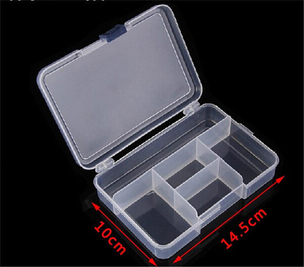 Plastic Jewelry Boxes Plastic Tool Box Adjustable Craft Organizer Storage Beads Bracelet Jewelry Boxes Portable 10 Compartments Clear Plastic Storage Box Jewelry Organizer Container