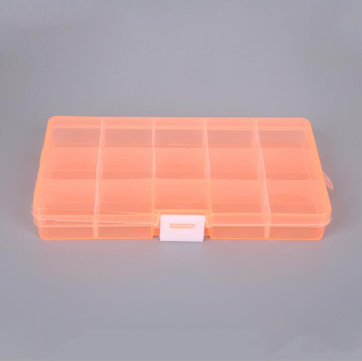 Plastic Jewelry Boxes Plastic Tool Box Adjustable Craft Organizer Storage Beads Bracelet Jewelry Boxes Portable 10 Compartments Clear Plastic Storage Box Jewelry Organizer Container