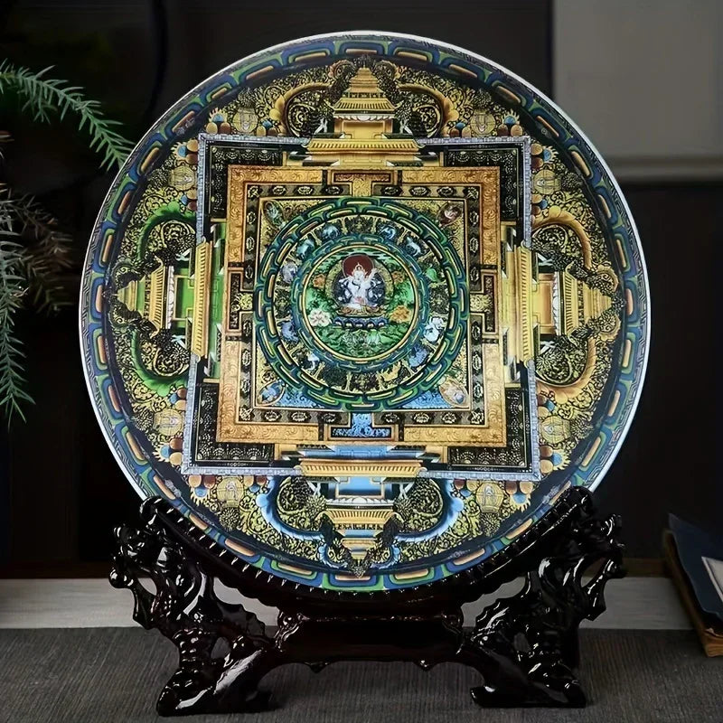 Plate - Ceramic Western Bodhisattva Tray