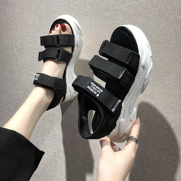 Platform Women's Sandals Summer Fashion Women Chunky Beach Sandal Comfortable Universal Comfortable Quick-Drying Casual Sport Summer Casual Non-Slip Beach Platform Shoes Sandals