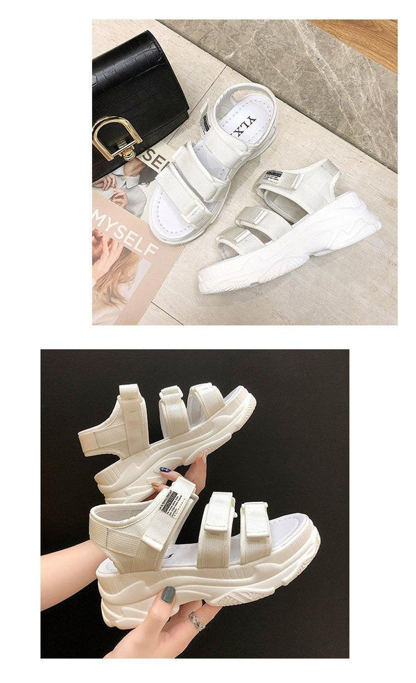 Platform Women's Sandals Summer Fashion Women Chunky Beach Sandal Comfortable Universal Comfortable Quick-Drying Casual Sport Summer Casual Non-Slip Beach Platform Shoes Sandals