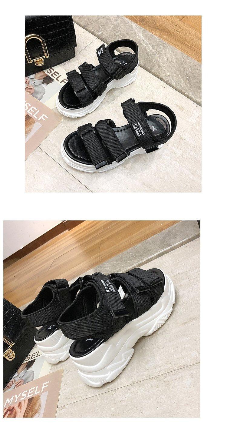 Platform Women's Sandals Summer Fashion Women Chunky Beach Sandal Comfortable Universal Comfortable Quick-Drying Casual Sport Summer Casual Non-Slip Beach Platform Shoes Sandals