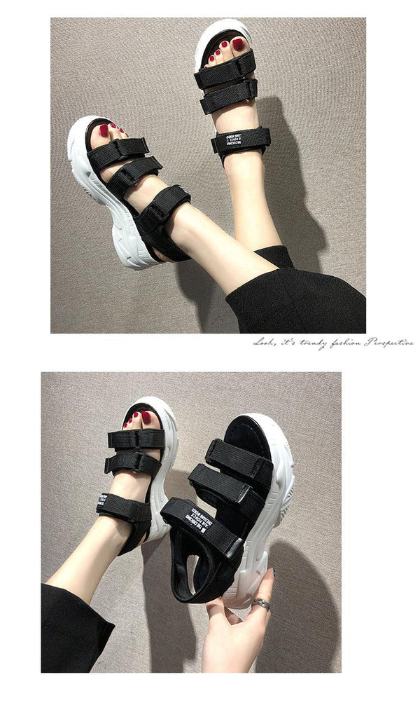 Platform Women's Sandals Summer Fashion Women Chunky Beach Sandal Comfortable Universal Comfortable Quick-Drying Casual Sport Summer Casual Non-Slip Beach Platform Shoes Sandals