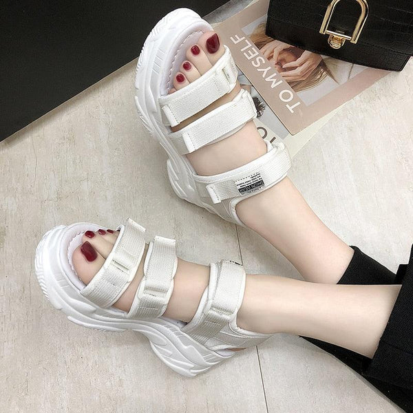 Platform Women's Sandals Summer Fashion Women Chunky Beach Sandal Comfortable Universal Comfortable Quick-Drying Casual Sport Summer Casual Non-Slip Beach Platform Shoes Sandals