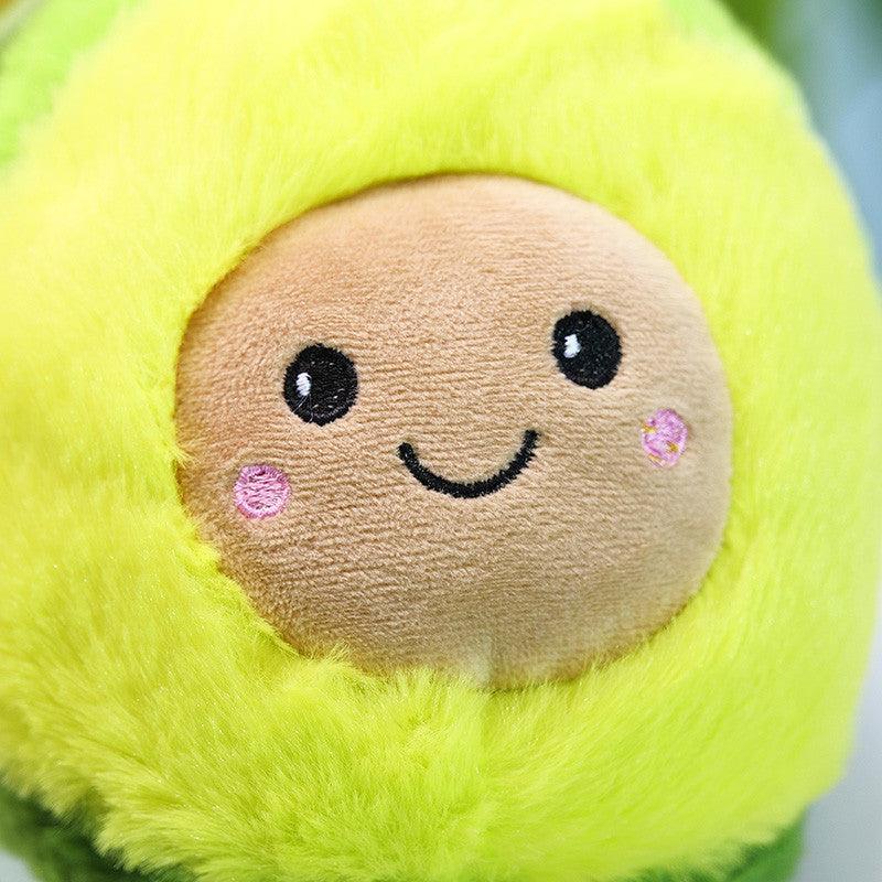 Plush Avocado Slippers Fruit Toys Cute Warm Winter Shoes Women Indoor Household Slippers With Fuzzy Plush Faux Fur Comfy Memory Foam Slip On House Shoes