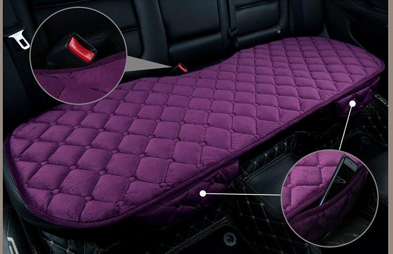 Plush Car Seat Covers Front Rear Full Set Choose Car Seat Cushion Car Memory Foam Heightening Seat Cushion Plush Seat Pad Protector Car Accessories  Lower Back Pain Relief Cushion Anti-Slip