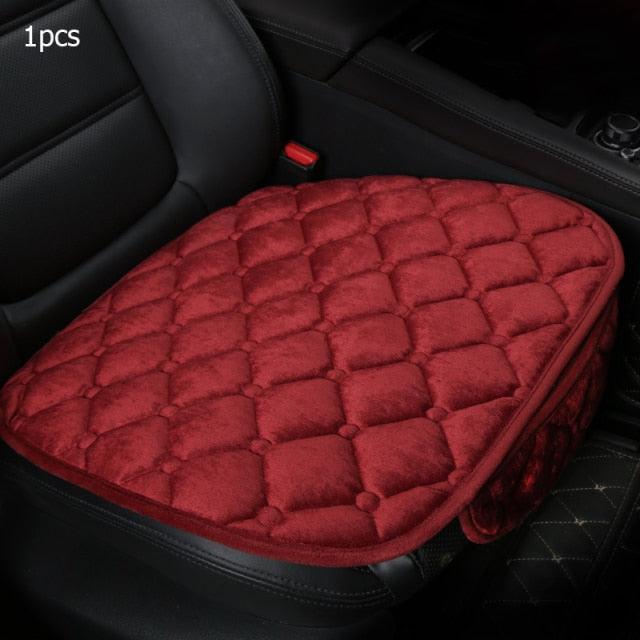 Plush Car Seat Covers Front Rear Full Set Choose Car Seat Cushion Car Memory Foam Heightening Seat Cushion Plush Seat Pad Protector Car Accessories  Lower Back Pain Relief Cushion Anti-Slip