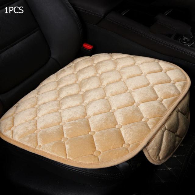 Plush Car Seat Covers Front Rear Full Set Choose Car Seat Cushion Car Memory Foam Heightening Seat Cushion Plush Seat Pad Protector Car Accessories  Lower Back Pain Relief Cushion Anti-Slip
